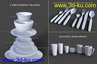 3D打印模型JW Dinnerware Set的图片