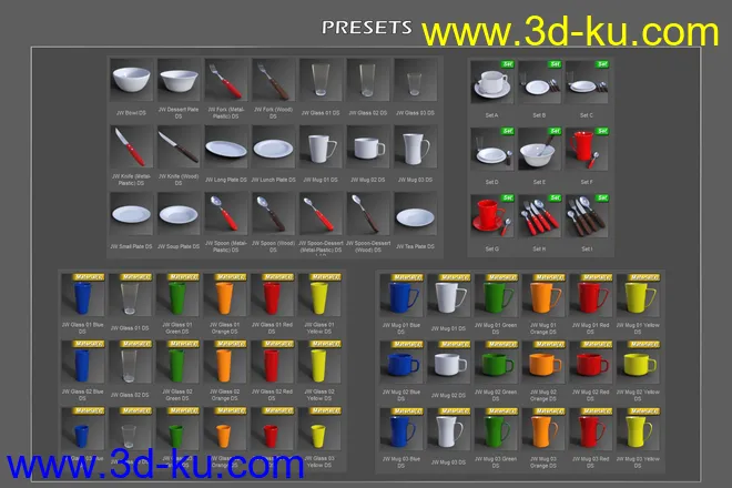 JW Dinnerware Set模型的图片9