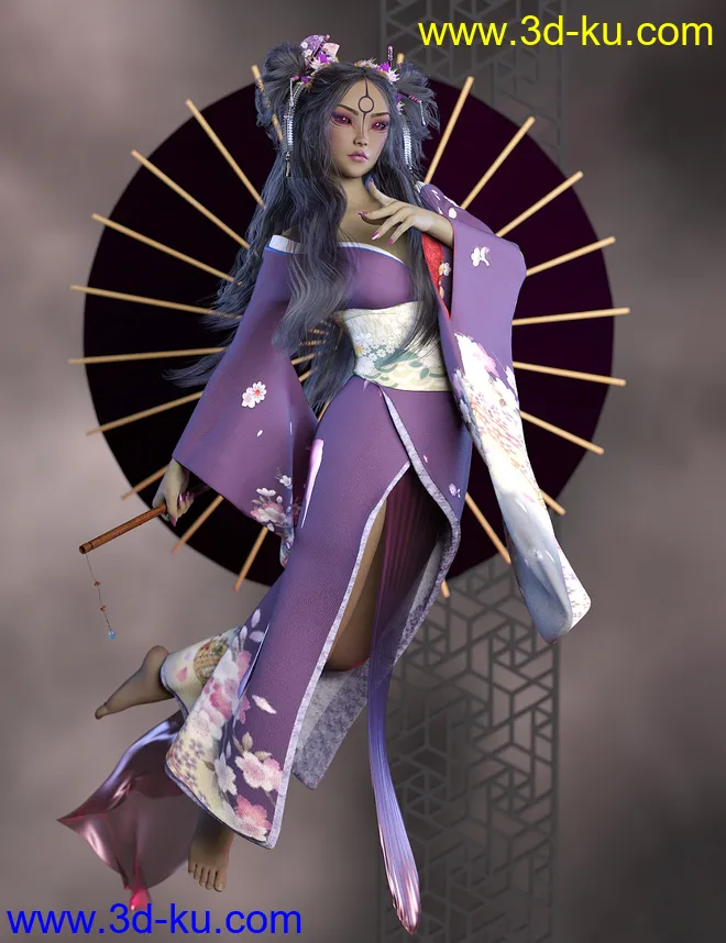 Kasai HD for Genesis 8 and 8.1 Female模型的图片4