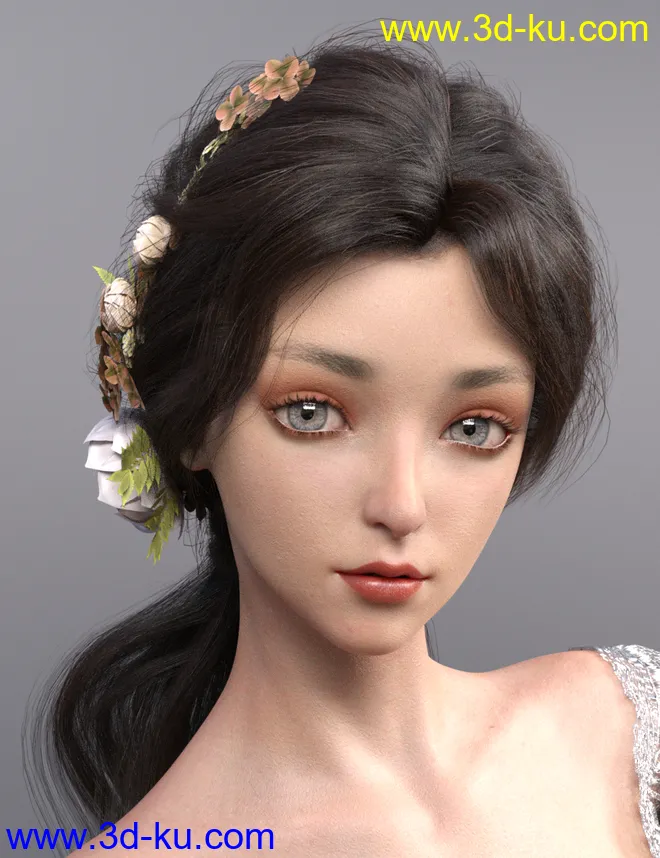 Kent Hair for Genesis 8.1 Female模型的图片1