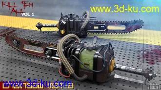3D打印模型Kill 'Em All-Weapon Set Vol 1 for Genesis 3 and 8的图片