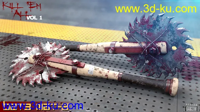 Kill 'Em All-Weapon Set Vol 1 for Genesis 3 and 8模型的图片5
