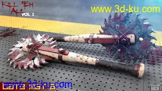 3D打印模型Kill 'Em All-Weapon Set Vol 1 for Genesis 3 and 8的图片