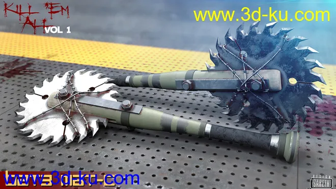 Kill 'Em All-Weapon Set Vol 1 for Genesis 3 and 8模型的图片7