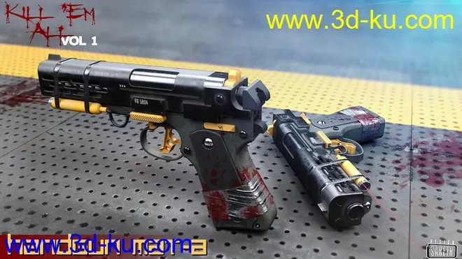 Kill 'Em All-Weapon Set Vol 1 for Genesis 3 and 8模型的图片8