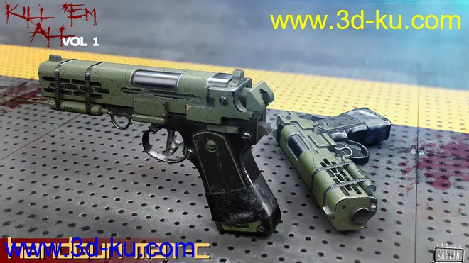 Kill 'Em All-Weapon Set Vol 1 for Genesis 3 and 8模型的图片10