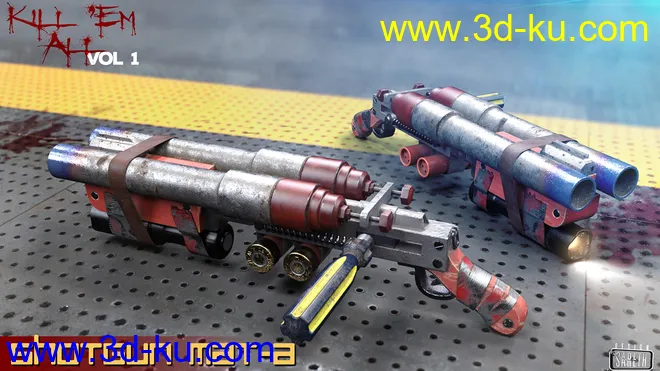 Kill 'Em All-Weapon Set Vol 1 for Genesis 3 and 8模型的图片11