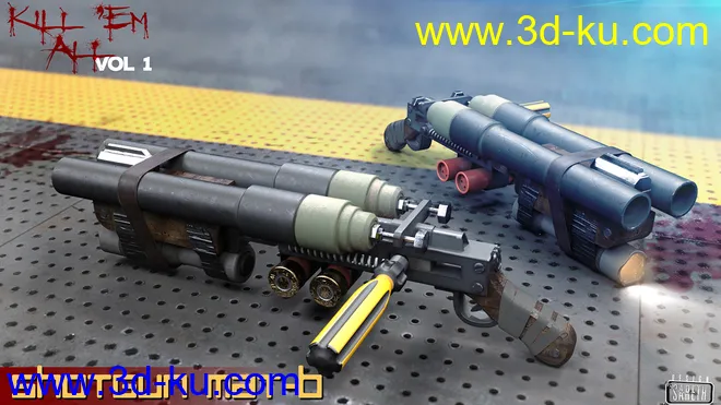 Kill 'Em All-Weapon Set Vol 1 for Genesis 3 and 8模型的图片12