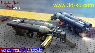 3D打印模型Kill 'Em All-Weapon Set Vol 1 for Genesis 3 and 8的图片
