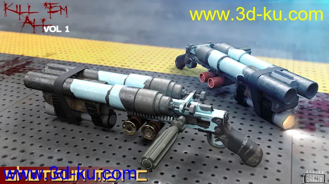 Kill 'Em All-Weapon Set Vol 1 for Genesis 3 and 8模型的图片13