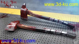 3D打印模型Kill 'Em All-Weapon Set Vol 1 for Genesis 3 and 8的图片