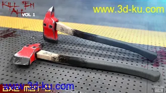 3D打印模型Kill 'Em All-Weapon Set Vol 1 for Genesis 3 and 8的图片