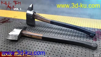 3D打印模型Kill 'Em All-Weapon Set Vol 1 for Genesis 3 and 8的图片