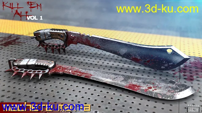 Kill 'Em All-Weapon Set Vol 1 for Genesis 3 and 8模型的图片17
