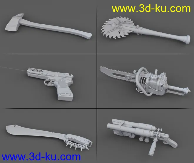 Kill 'Em All-Weapon Set Vol 1 for Genesis 3 and 8模型的图片20