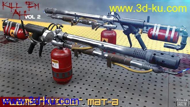 Kill 'Em All-Weapon Set Vol 2 for Genesis 3 and 8模型的图片5