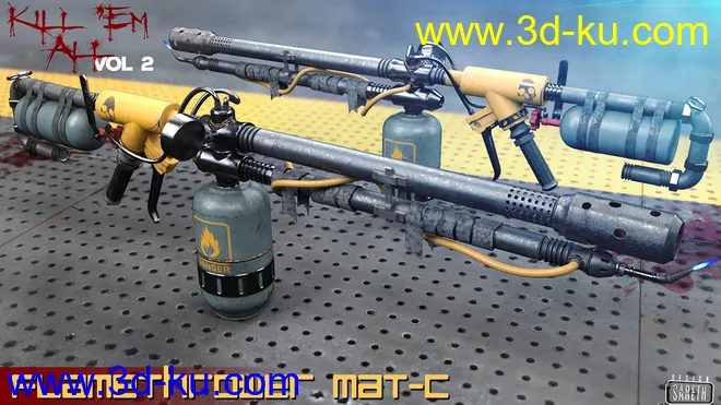 Kill 'Em All-Weapon Set Vol 2 for Genesis 3 and 8模型的图片7