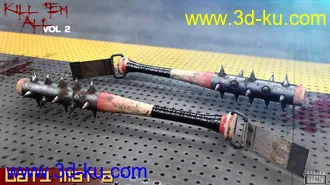 3D打印模型Kill 'Em All-Weapon Set Vol 2 for Genesis 3 and 8的图片
