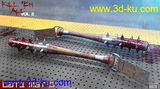 3D打印模型Kill 'Em All-Weapon Set Vol 2 for Genesis 3 and 8的图片