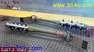 3D打印模型Kill 'Em All-Weapon Set Vol 2 for Genesis 3 and 8的图片