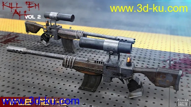 Kill 'Em All-Weapon Set Vol 2 for Genesis 3 and 8模型的图片16