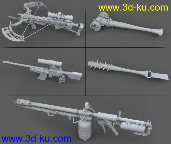 Kill 'Em All-Weapon Set Vol 2 for Genesis 3 and 8模型的图片17