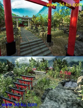 3D打印模型Kitsune Garden的图片