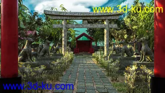 3D打印模型Kitsune Garden的图片