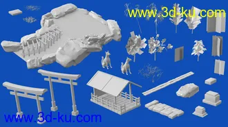 3D打印模型Kitsune Garden的图片