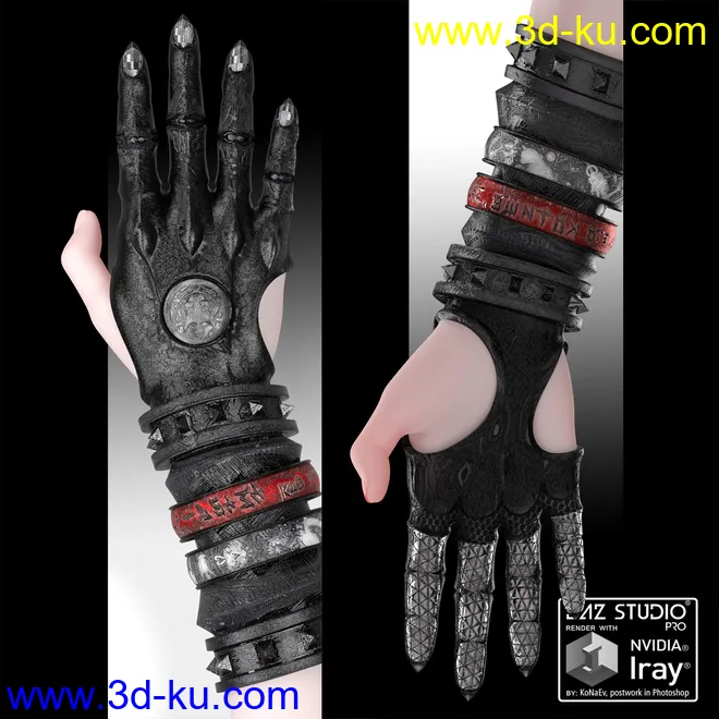 Kotomask Glove For Genesis 3 & 8 Female(s)模型的图片1