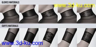 3D打印模型Lali's Bodystocking 03 with Gloves for Genesis 8.1的图片