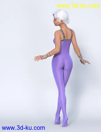 Lali's Spandex Suit 03 for Genesis 8.1 & 8 with dForce模型的图片5