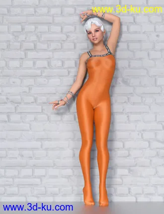Lali's Spandex Suit 03 for Genesis 8.1 & 8 with dForce模型的图片7