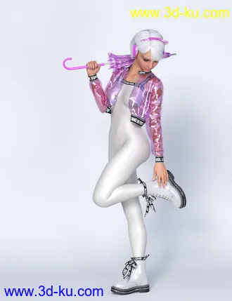 3D打印模型Lali's Spandex Suit 03 for Genesis 8.1 & 8 with dForce的图片