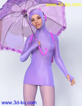 Lali's Spandex Two Dresses with dForce for Genesis 8 and 8.1 Females模型的图片18