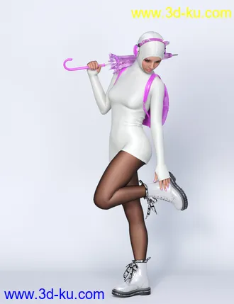 Lali's Spandex Two Dresses with dForce for Genesis 8 and 8.1 Females模型的图片19