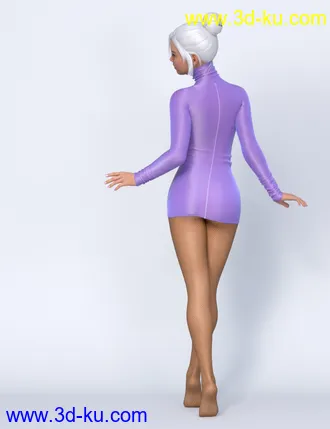 3D打印模型Lali's Spandex Two Dresses with dForce for Genesis 8 and 8.1 Females的图片