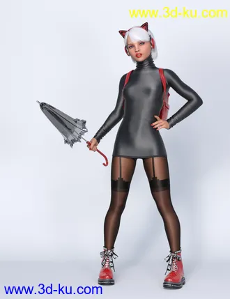 Lali's Spandex Two Dresses with dForce for Genesis 8 and 8.1 Females模型的图片38