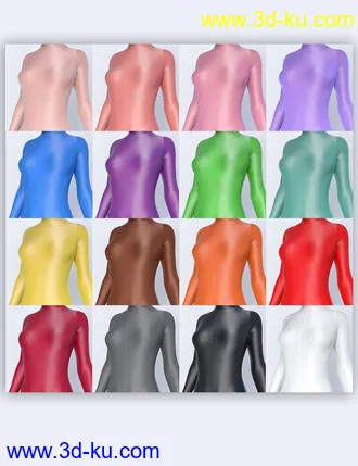 3D打印模型Lali's Spandex Two Dresses with dForce for Genesis 8 and 8.1 Females的图片