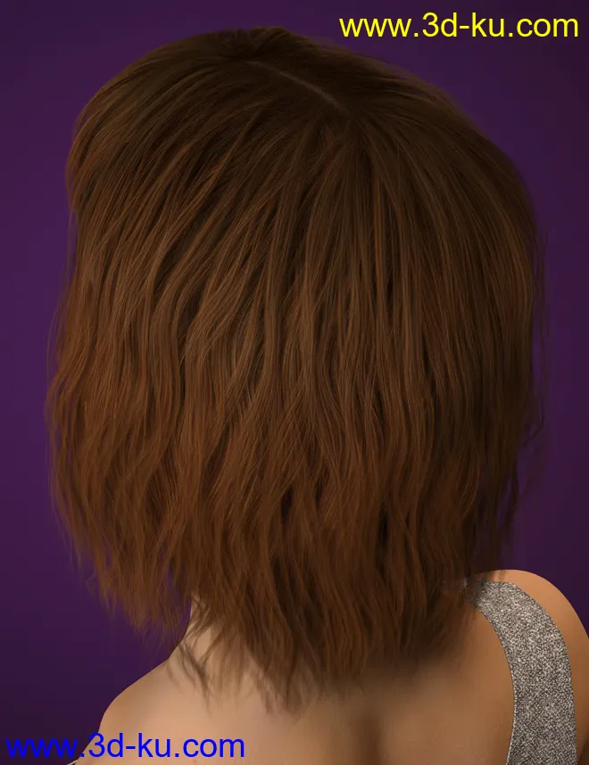Lenore Hair for Genesis 8 Female(s)模型的图片3