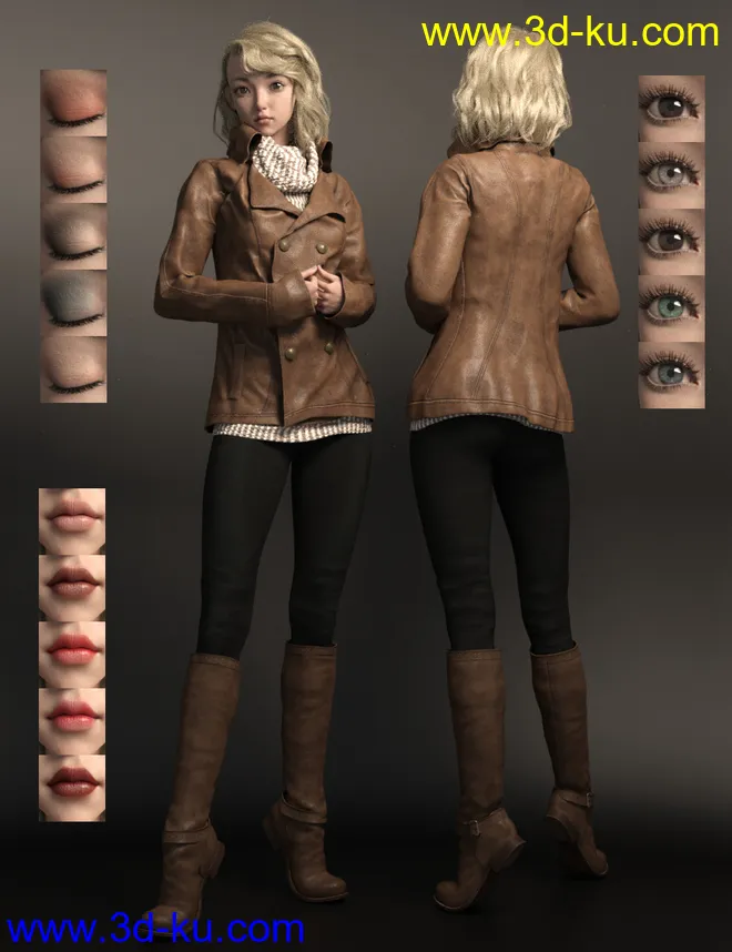 Leona for Genesis 8.1 Female模型的图片6