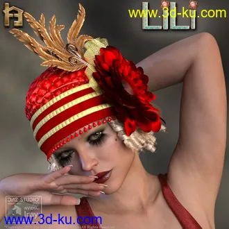 3D打印模型Lili 1920's Flapper Cloche Hat的图片