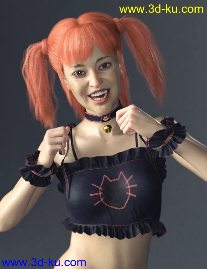 LinLin Character and Hair For Genesis 8 Female(s)模型的图片1