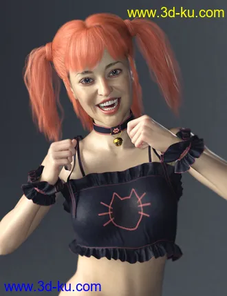 3D打印模型LinLin Character and Hair For Genesis 8 Female(s)的图片