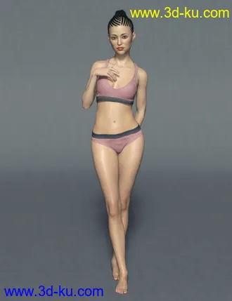 3D打印模型LinLin Character and Hair For Genesis 8 Female(s)的图片