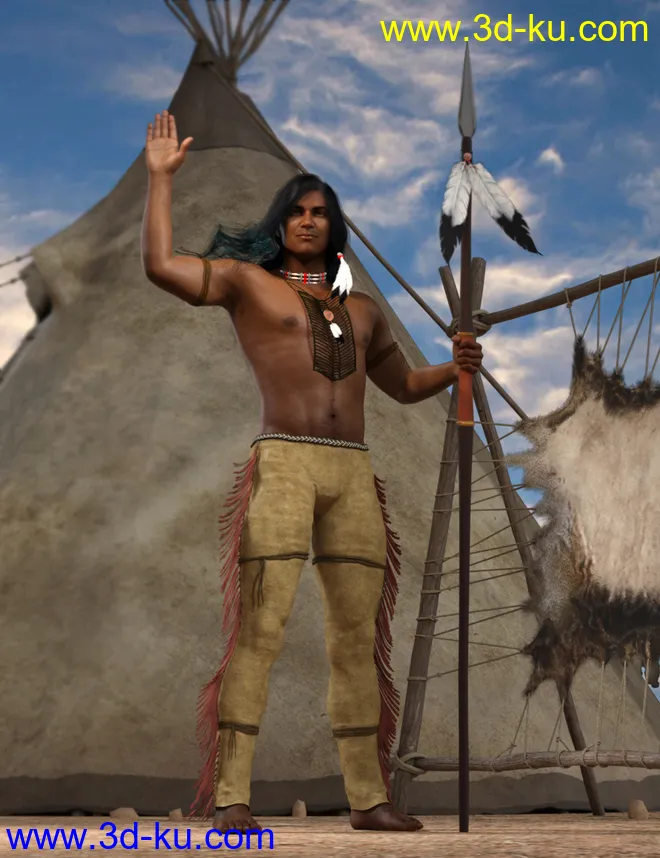 Little Eagle Poses for Genesis 8 Male模型的图片1