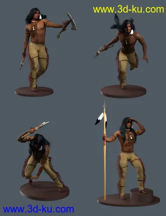 3D打印模型Little Eagle Poses for Genesis 8 Male的图片