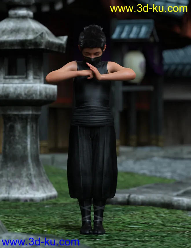 Little Ninja Poses for Kayden HD 8.1模型的图片1