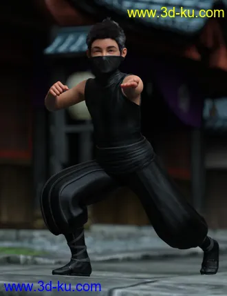 3D打印模型Little Ninja Poses for Kayden HD 8.1的图片