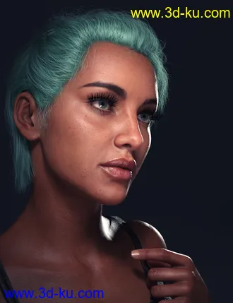 3D打印模型LL Hair for Genesis 8 Females的图片